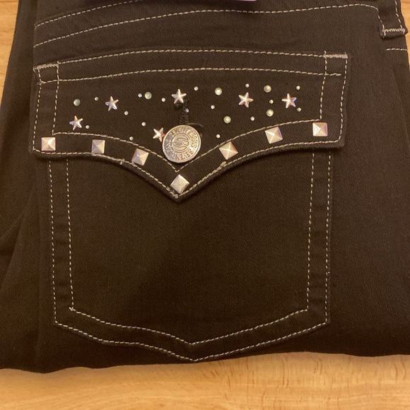 Seven7 Starlette Skinny Mid Rise Women’s Black Jeans NWT - Picture 3 of 5